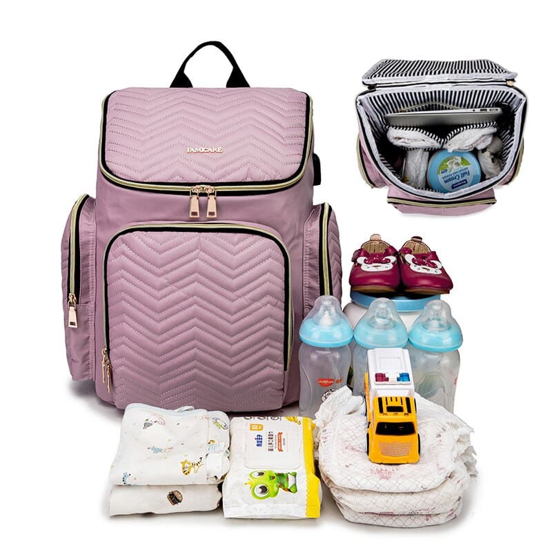 Embroidered Diaper Bag