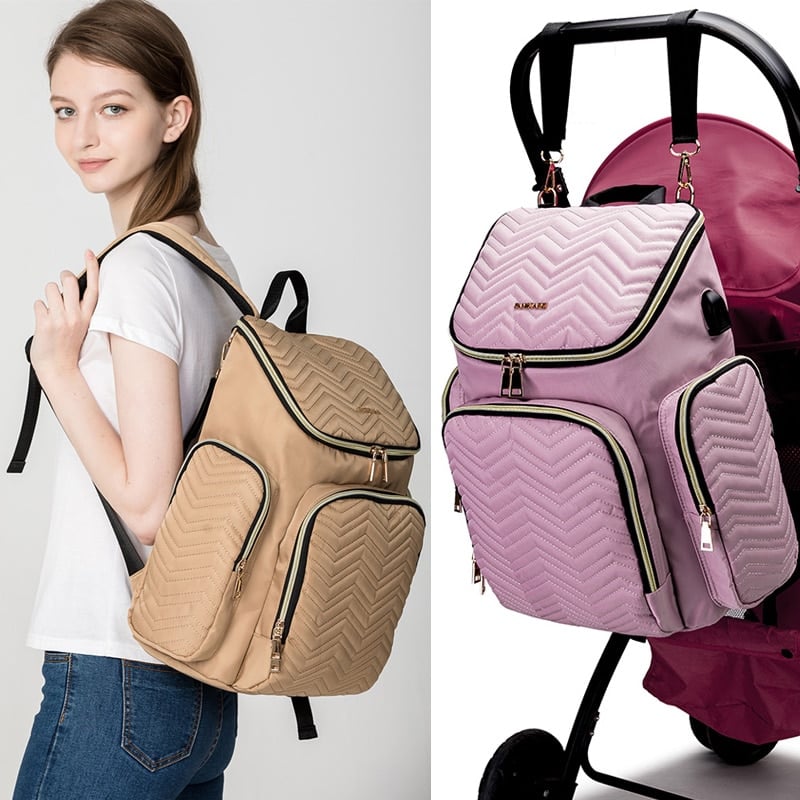 Embroidered Diaper Bag
