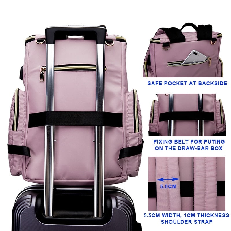 Embroidered Diaper Bag