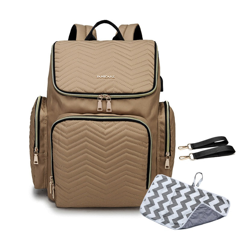 Embroidered Diaper Bag