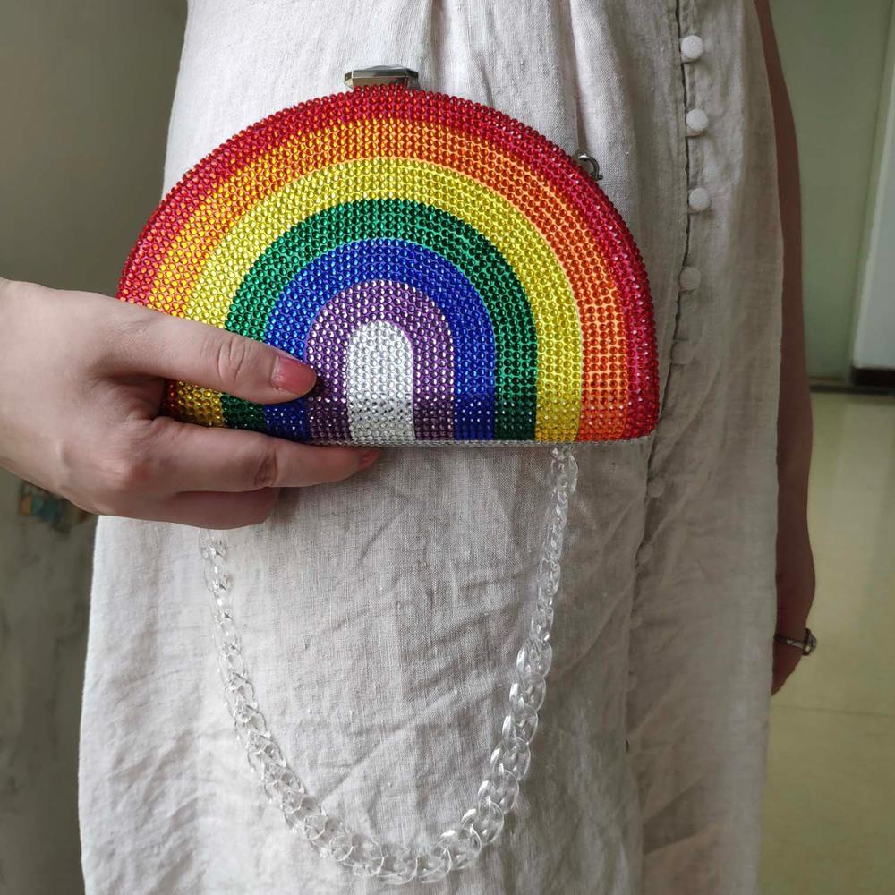 Crystal Rainbow Clutch