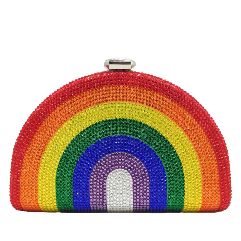 Crystal Rainbow Clutch