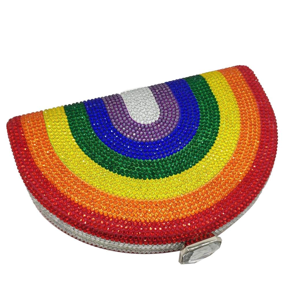 Crystal Rainbow Clutch