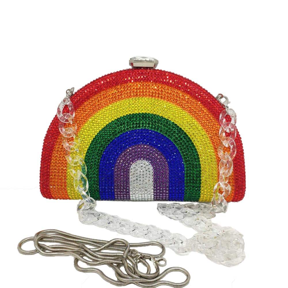 Crystal Rainbow Clutch