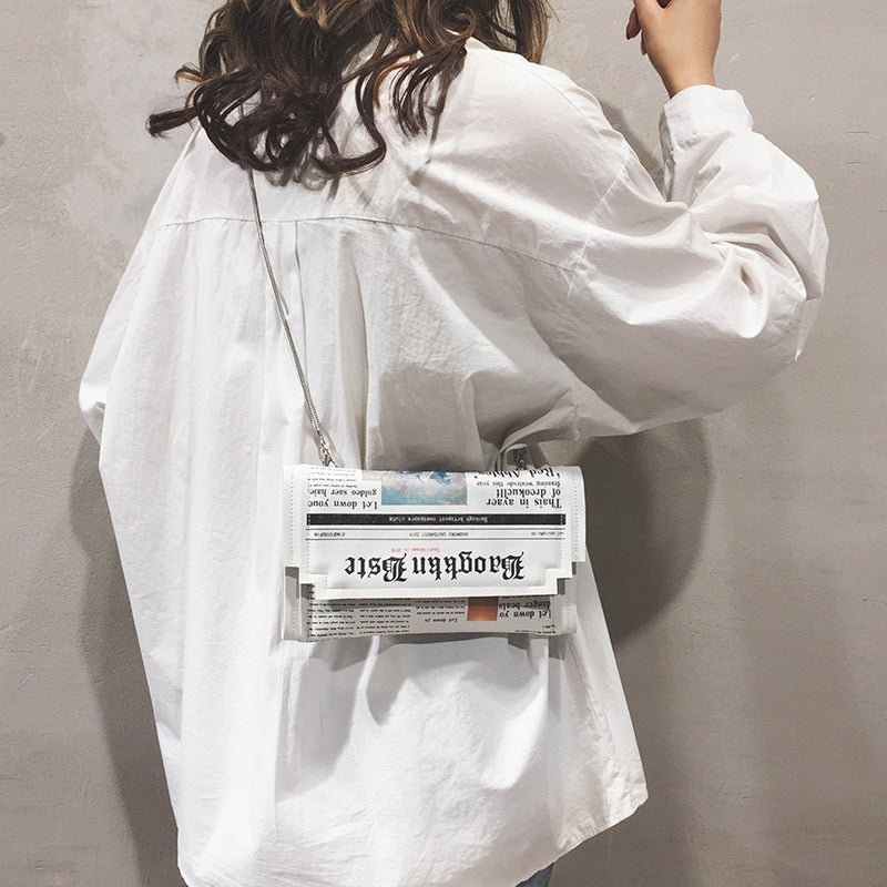 Newspaper Design Clutch