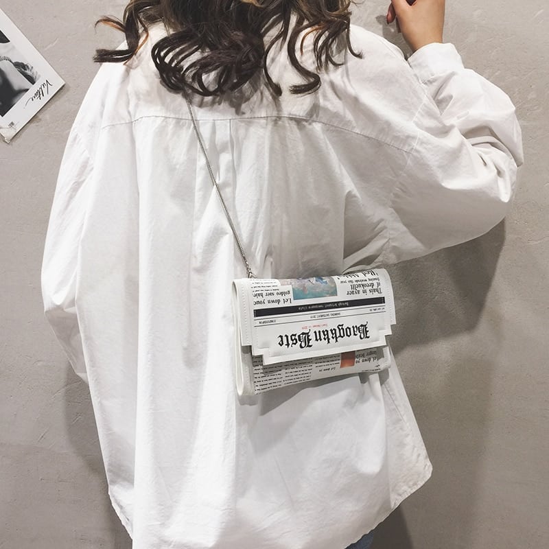 Newspaper Design Clutch