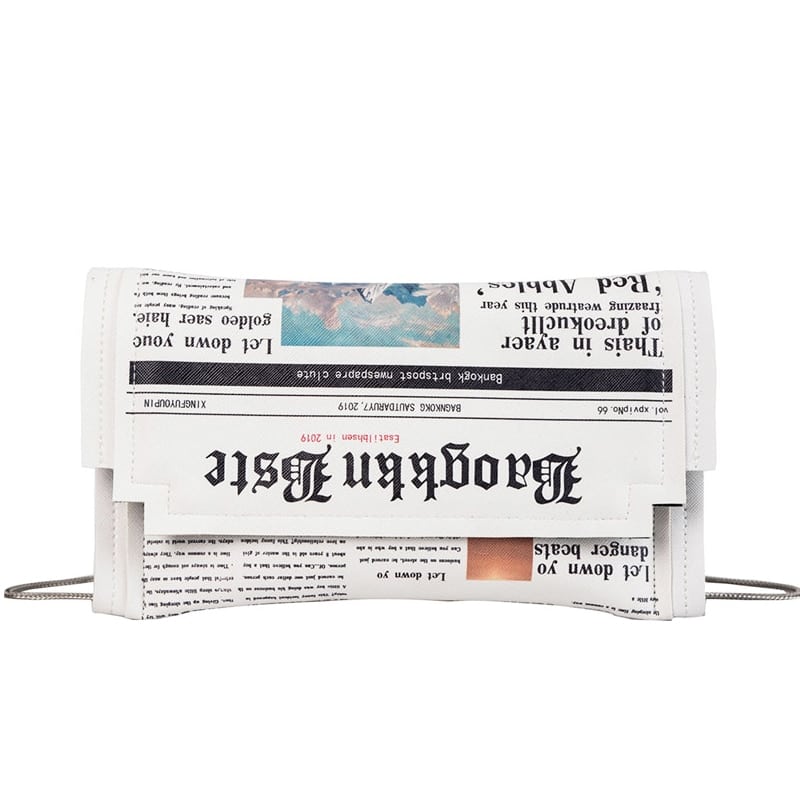 Newspaper Design Clutch