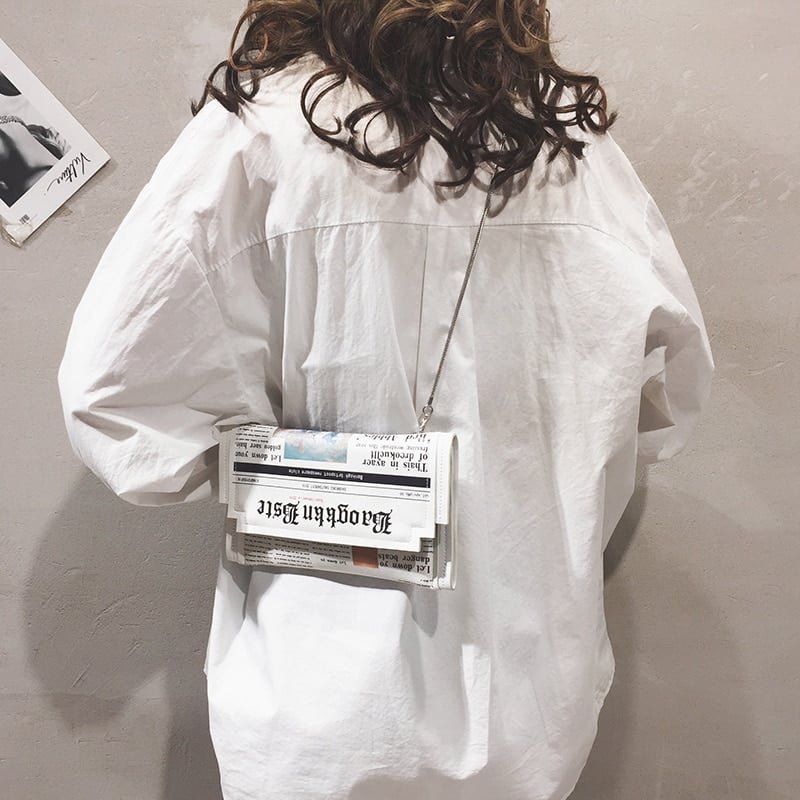 Newspaper Design Clutch