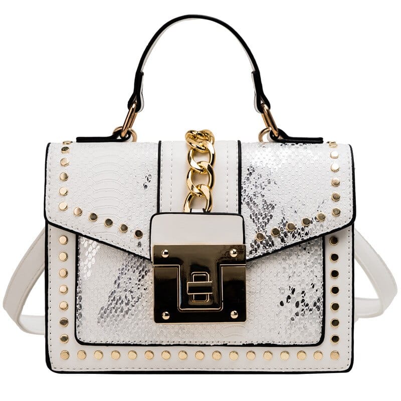 Chain Detail Top-Handle Bag