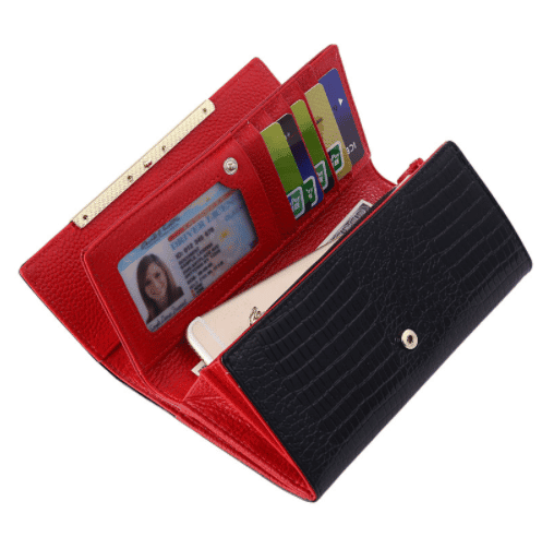Luxurious Artificial Crocodile Leather Wallet