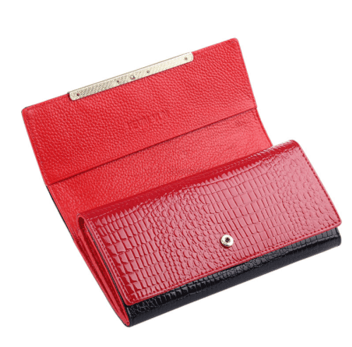 Luxurious Artificial Crocodile Leather Wallet