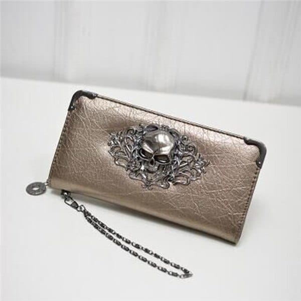 Lace Skull Wallet
