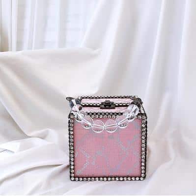 Beaded Box Shoulder Bag