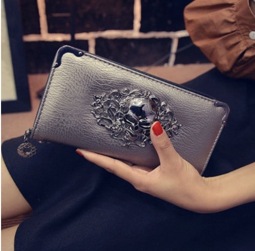 Metal Skull Punk Clutch