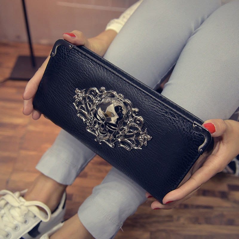 Metal Skull Punk Clutch