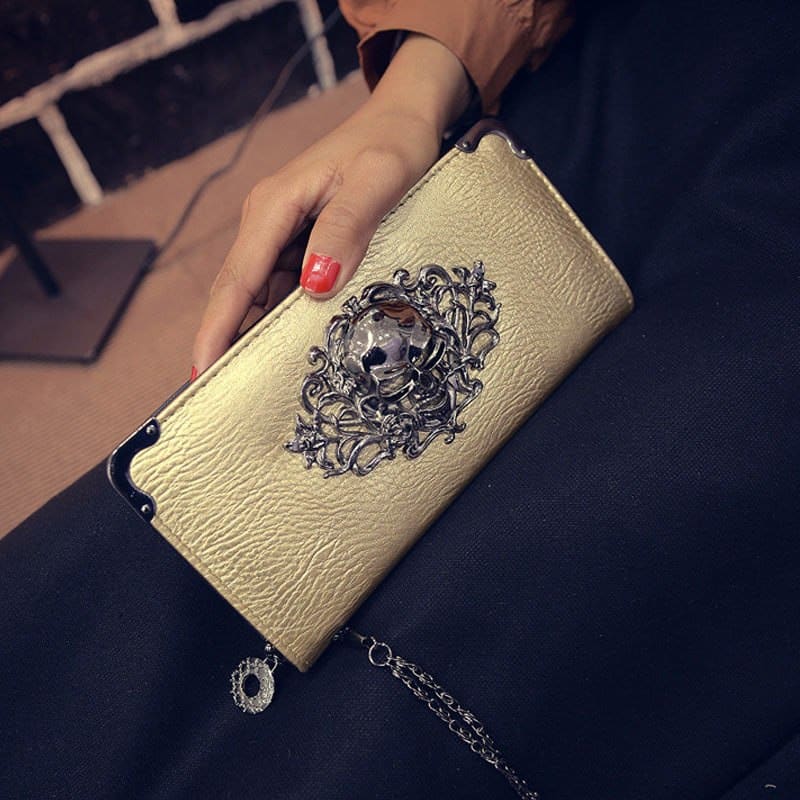 Metal Skull Punk Clutch