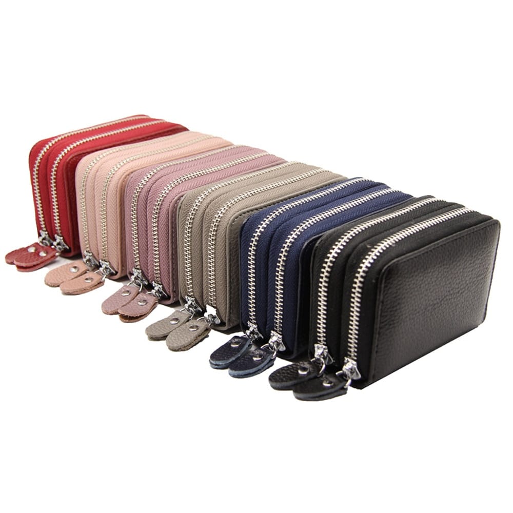 Business Colorful Genuine Leather Wallet