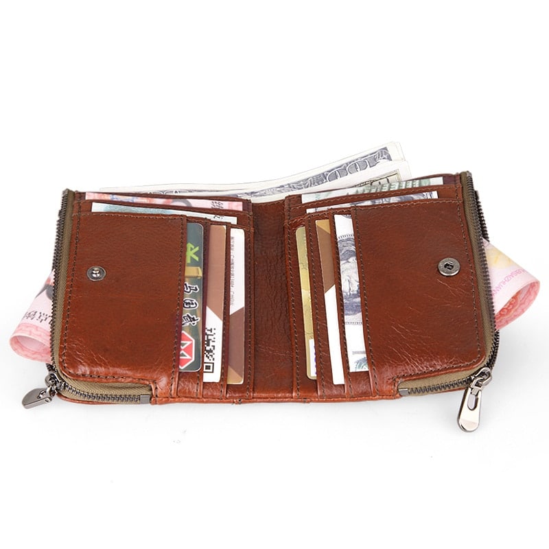 Genuine Leather Mini Wallet