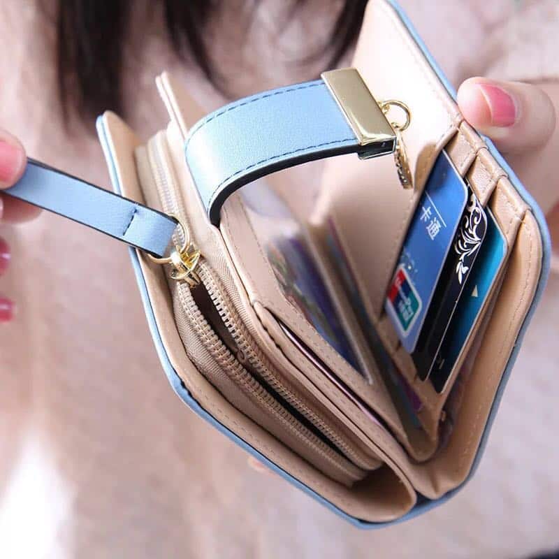 Hollowed Leaves Pattern Wallet