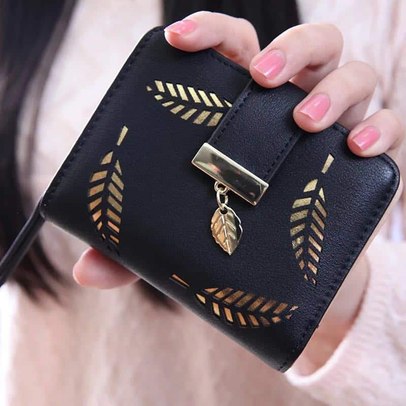 Hollowed Leaves Pattern Wallet