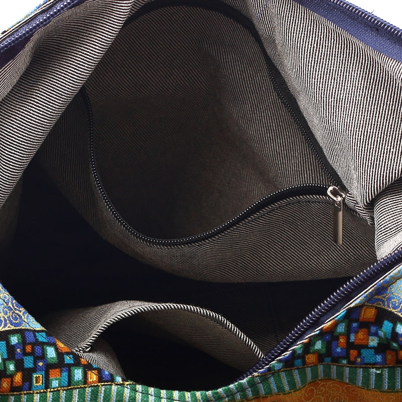 Vintage Bohemian Cotton Shoulder Bag for Women