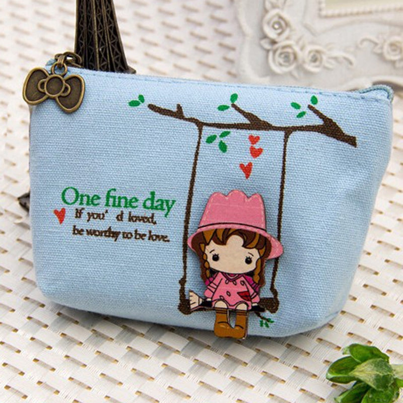 Cute Canvas Key Case