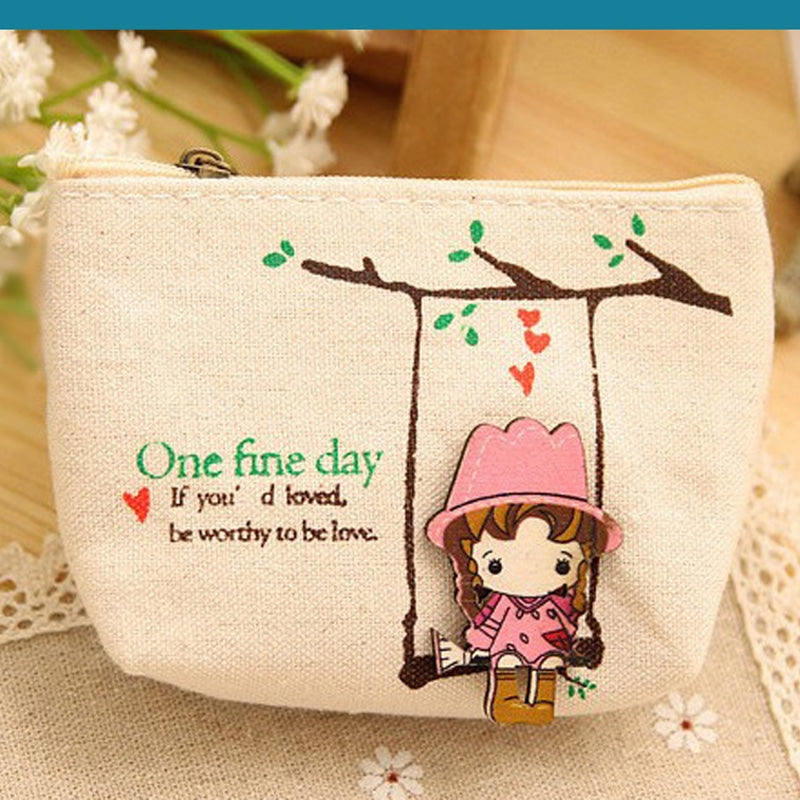 Cute Canvas Key Case