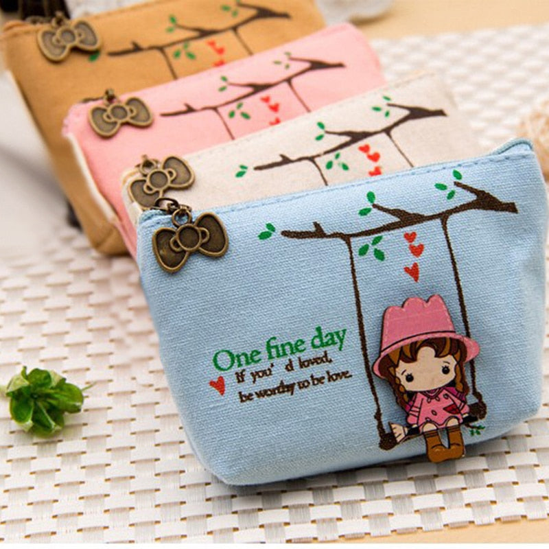 Cute Canvas Key Case