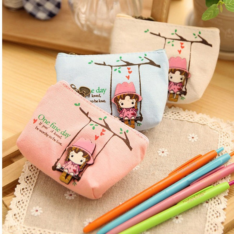 Cute Canvas Key Case