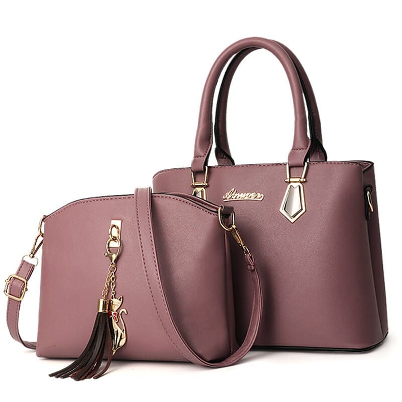 Color Block Handbag with Organizer