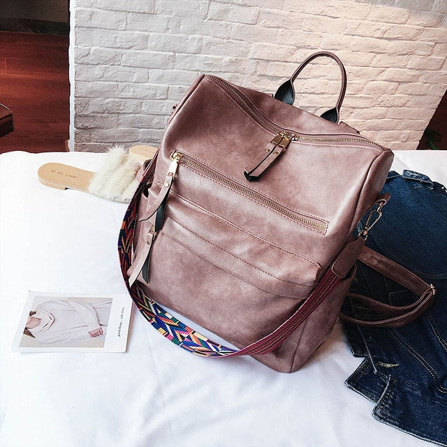 Anti-Theft Vintage Backpack