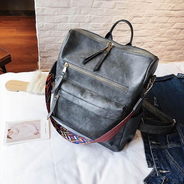 Anti-Theft Vintage Backpack