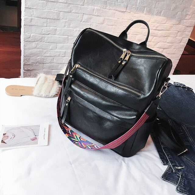 Anti-Theft Vintage Backpack