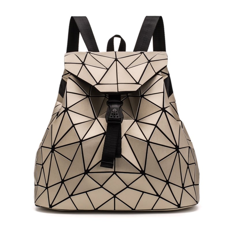 Geometric Style Holographic Mosaic Backpack