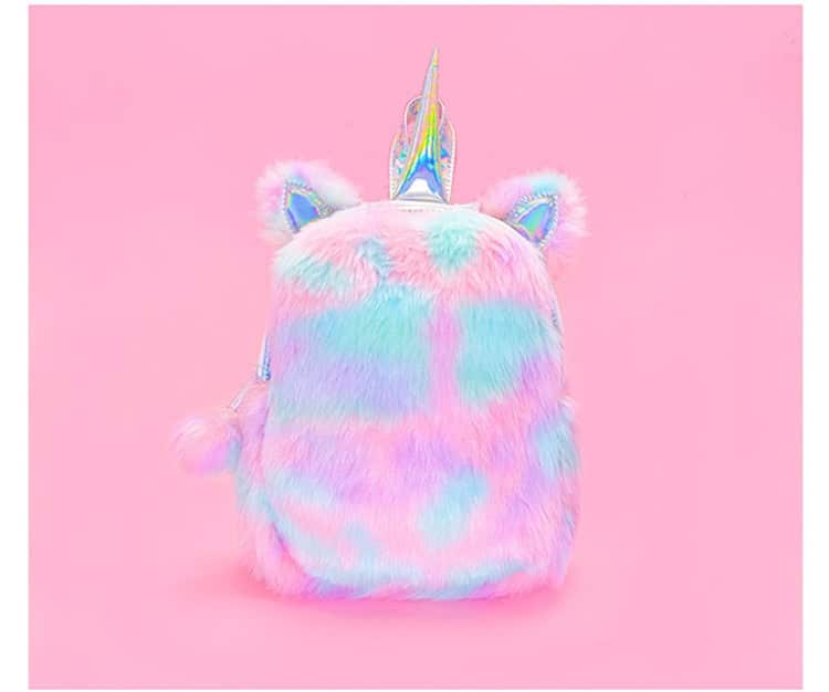 Kawaii Plush Unicorn Backpack