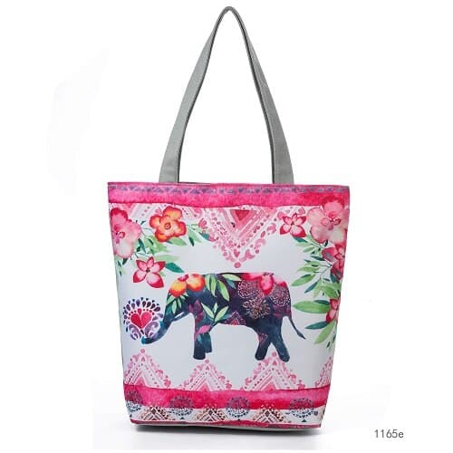 Beach Printed Canvas Handbags