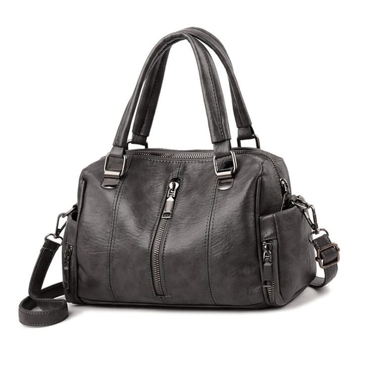 Classic Shoulder Bag with Zipper