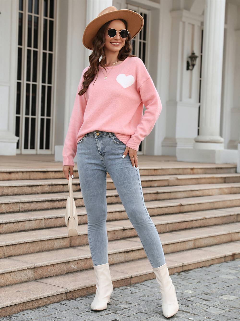 Love on Pulse Knit Pullover Sweatshirt