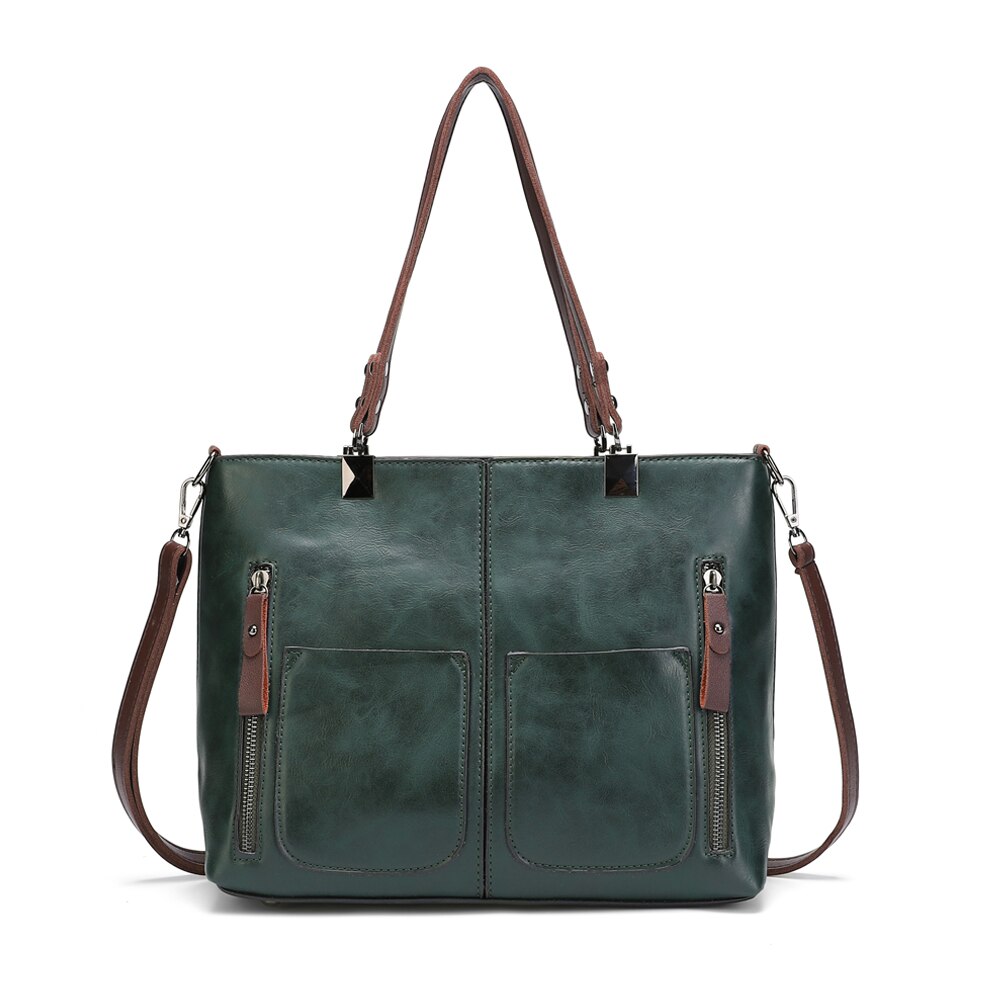 Multipocket Eco-Leather Tote Bag