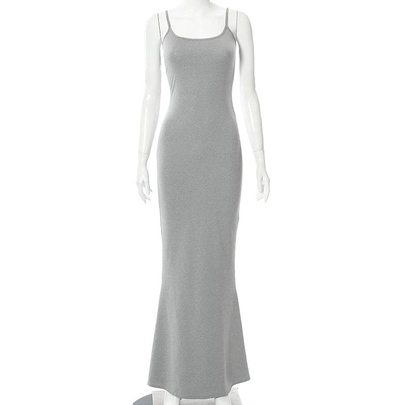Adogirl Spahgetti Strap Maxi Dress