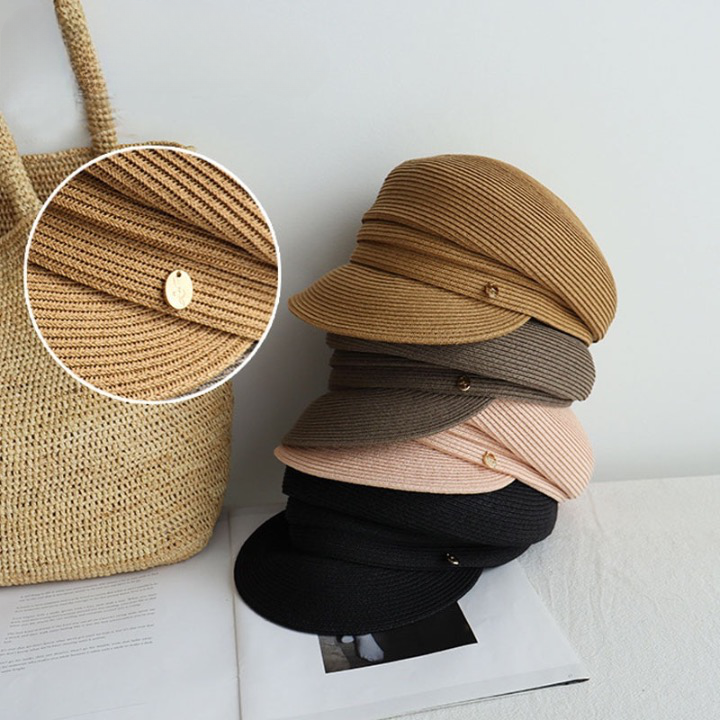 Airi Straw Newsboy Hats