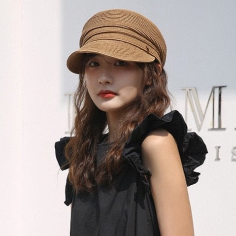 Airi Straw Newsboy Hats