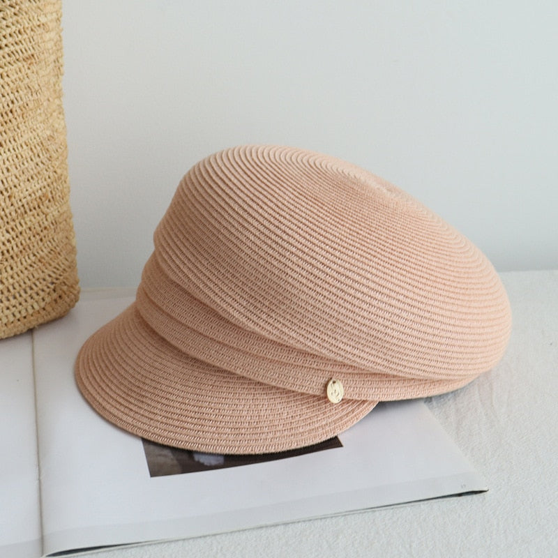 Airi Straw Newsboy Hats