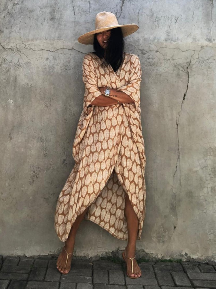 Amaria Printed Beach Cover Robes
