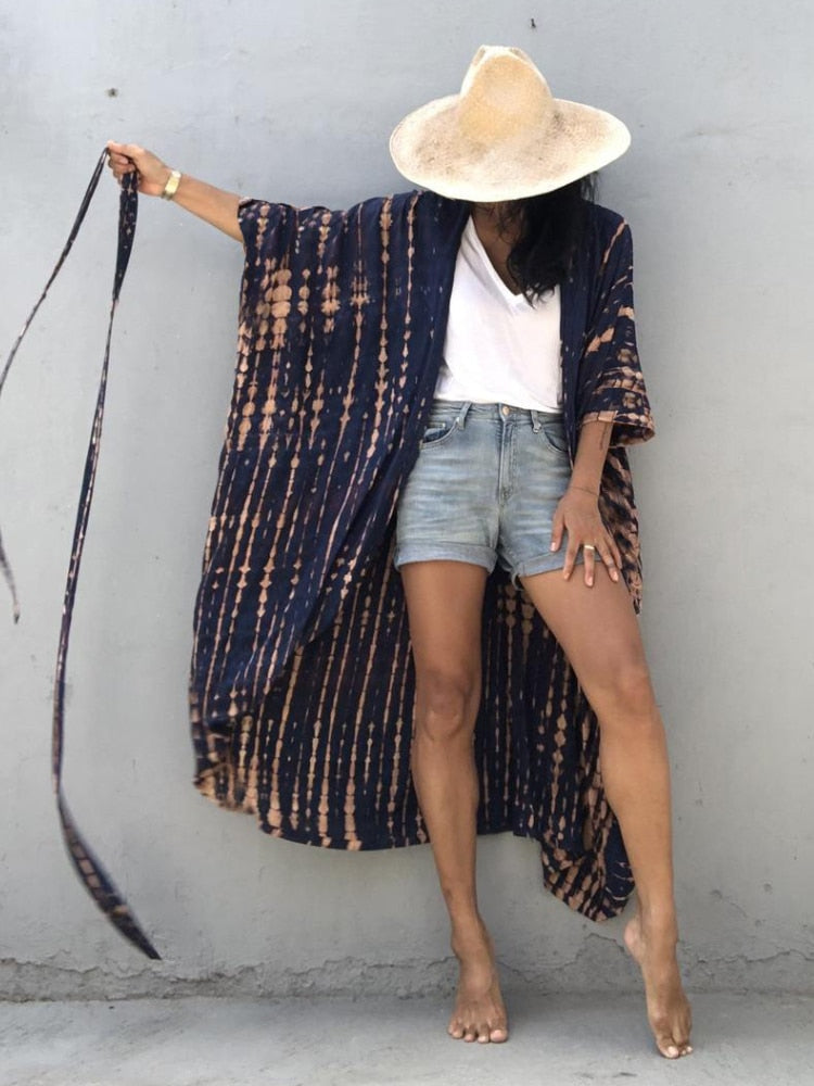 Amaria Printed Beach Cover Robes