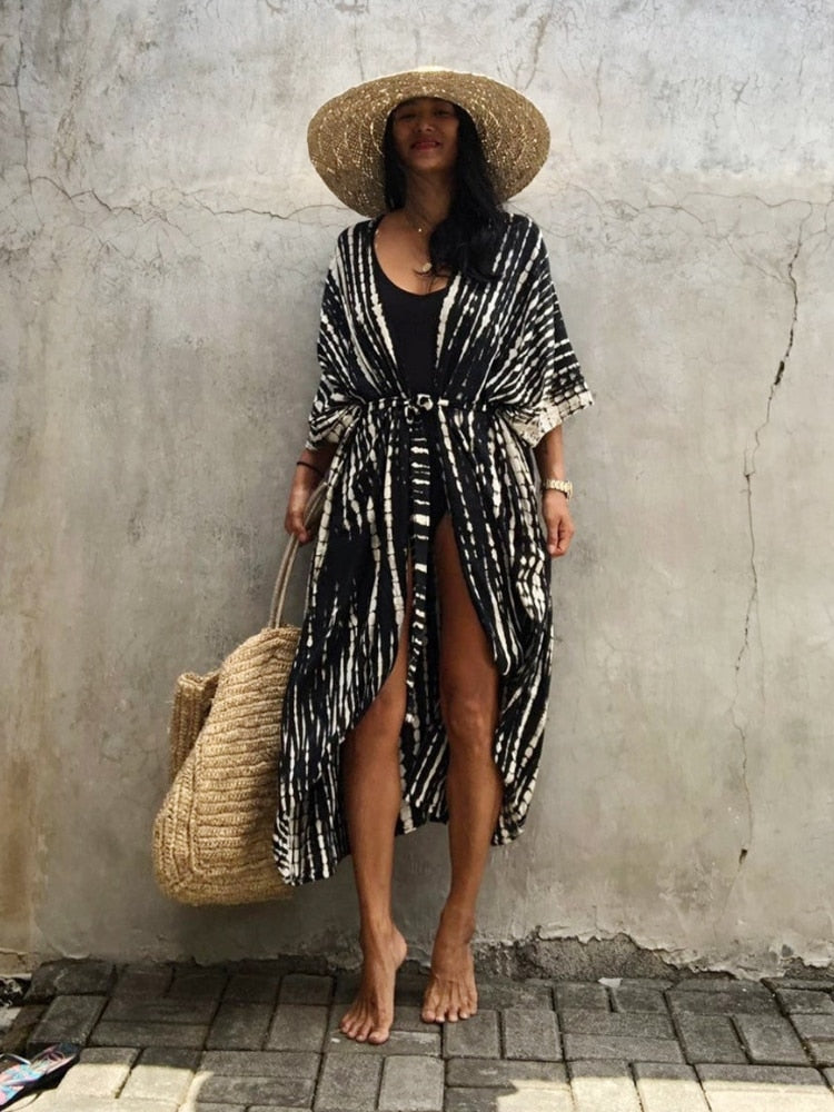 Amaria Printed Beach Cover Robes