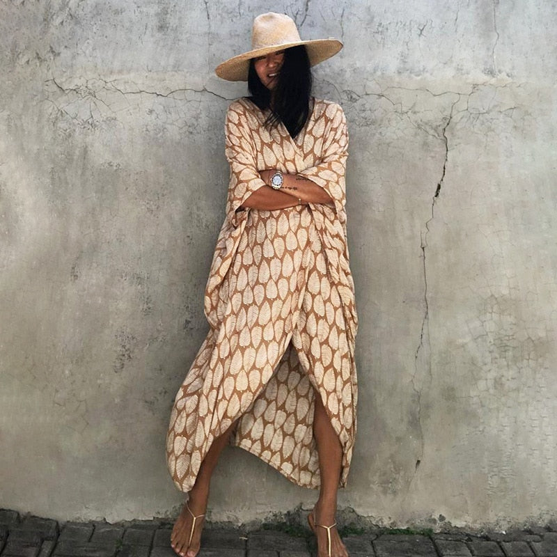Amaria Printed Beach Cover Robes