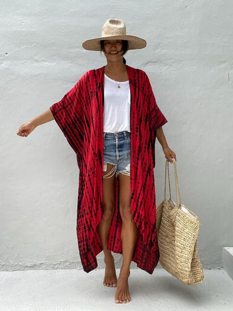 Amaria Printed Beach Cover Robes