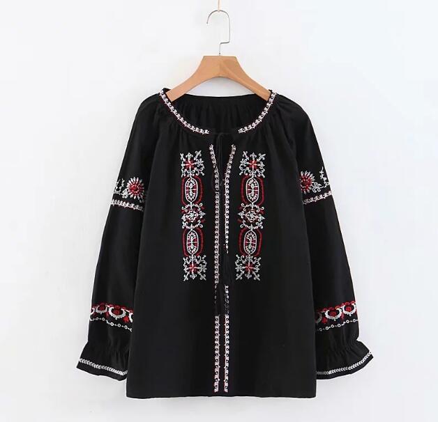 Angkasa Folk Embroidery Tassel Blouse - 3 Colors