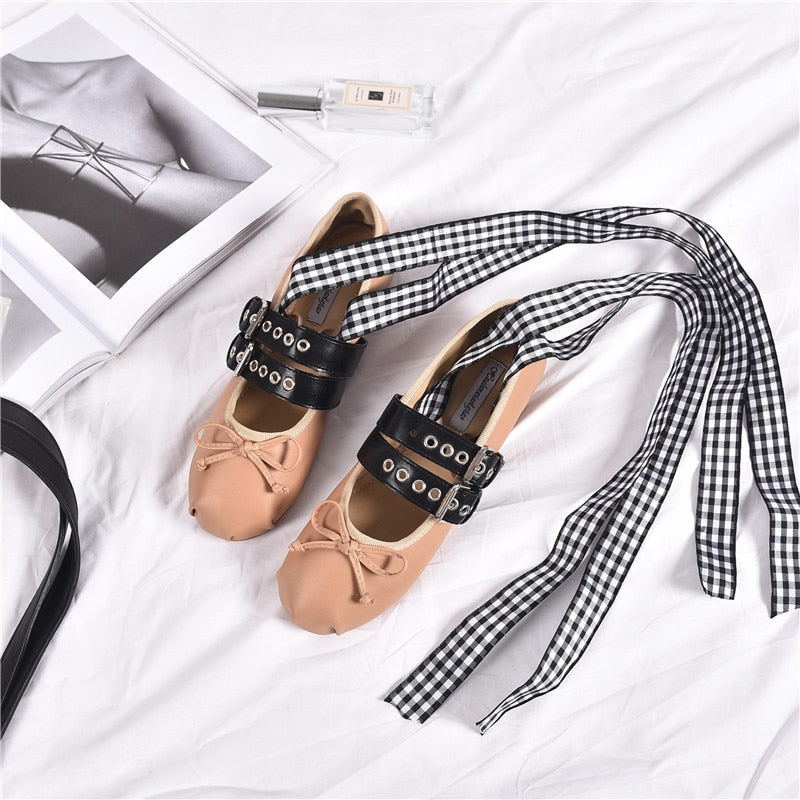 Aurelia Buckle Strap Ballet Flats - 5 Styles